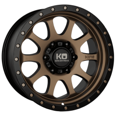 King Offroad 16x8 Hurricane 2 (6x139.7) ET-25 CB110.2 Satin Bronze / Black Lip