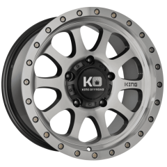 King Offroad 16x8 Hurricane 2 (5x150) ET-5 CB110.5 Light Gunmetal / Machined Face