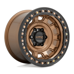 KMC 17x9 KM236 Tank Beadlock (5x127) ET-15 CB71.5 Matte Bronze