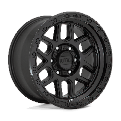 KMC 17x8.5 KM544 Mesa (5x127) ET+00 CB71.5 Satin Black / Gloss Black Ring