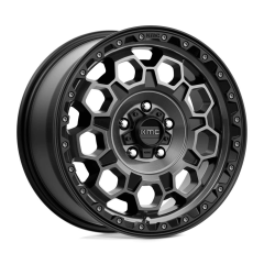 KMC 17x8 KM545 Trek (5x108) ET+38 CB72.56 Satin Black / Machined Grey Tint
