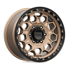 KMC 17x8 KM545 Trek (6x139.7) ET+20 CB106.1 Matte Bronze / Black Ring