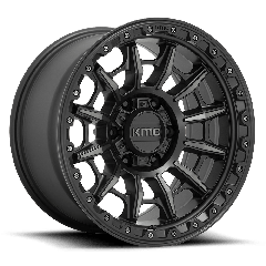 KMC 16x8 KM547 Carnage (6x139.7) ET+00 CB106.1 Satin Black / Machined Grey Tint