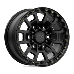 KMC 16x8 KM718 Summit (6x120) ET+00 CB66.9 Satin Black