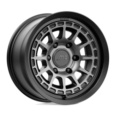 KMC 16x8 KM719 Canyon (6x139.7) ET+00 CB106.1 Satin Black / Machined Grey Tint