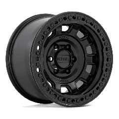 KMC 17x9 KM236 Tank Beadlock (5x127) ET-15 CB71.5 Satin Black