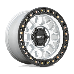 KMC 17x8.5 KM549 GRS (5x150) ET+00 CB110.1 Machined / Satin Black Ring