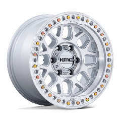 KMC 17x8.5 KM549 GRS (5x127) ET+00 CB71.5 Gloss Silver / Machined Face