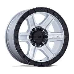 KMC 17x8.5 KM551 Outrun (5x127) ET+18 CB71.5 Machined / Gloss Black Ring