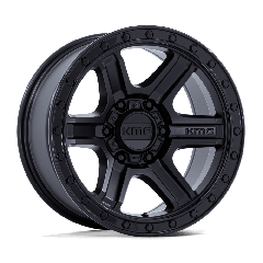 KMC 17x8.5 KM551 Outrun (5x127) ET-10 CB71.5 Matte Black / Gloss Black Lip