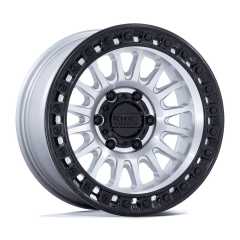 KMC 17x8.5 KM552 IMS (5x127) ET+25 CB71.5 Machined / Black Ring