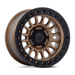 KMC 17x8.5 KM552 IMS (5x127) ET+25 CB71.5 Matte Bronze / Gloss Black Ring