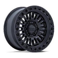 KMC 17x8.5 KM554 Aztec (6x114.3) ET+00 CB66.06 Matte Black / Gloss Black Lip