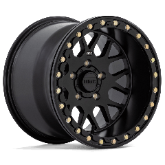 KMC Powersports 15x10 KS235 Grenade UTV Beadlock (5x114.3) ET+00 CB72.56 Satin Black