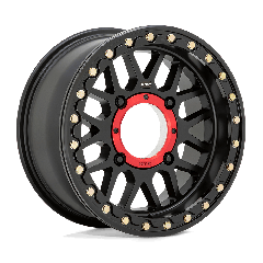 KMC Powersports 15x10 KS235 Grenade UTV Beadlock (4x137) ET+00 CB112.1 Satin Black