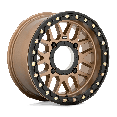 KMC Powersports 15x7 KS235 Grenade UTV Beadlock (4x110) ET+10 CB86 Satin Bronze