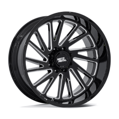 Moto Metal 20x10 MO811 Combat (5x127) ET-18 CB71.5 Gloss Black / Milled Edges