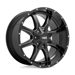 Moto Metal 17x8 MO970 (5x127/5x139.7) ET+00 CB78.1 Semi Gloss Black / Milled Edges