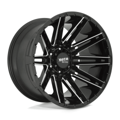 Moto Metal 20x10 MO998 Kraken (5x127) ET-18 CB71.5 Gloss Black / Milled Edges