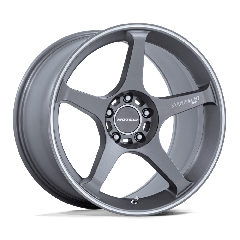 Motegi 18x10.5 MR159 Battle V (5x114.3) ET+35 CB72.56 Gunzilla / Machined Lip Pinstripe