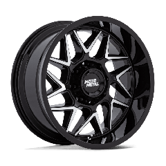 MOTO METAL 20x10 MO812 Turbine (5x127) ET-18 CB71.5 Gloss Black / Machined Face