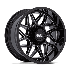 Moto Metal 20x10 MO812 Turbine (6x135) ET-18 CB87.1 Gloss Black / Milled Edges