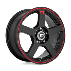 Motegi 16x7 MR116 FS5 (5x100/5x114.3) ET+40 CB72.56 Matte Black / Red Stripe