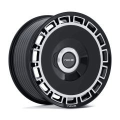 Niche 20x10.5 NC287 Venice (5x108/5x112) ET+45 CB72.56 Gloss Black / Machined Face
