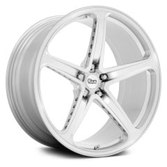 OHM 21x10 Amp Forged Monoblock (5x120) ET+30 CB64.15 Silver / Machined Face