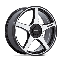 Petrol 17x8 PE003 P2E (5x100/5x120) ET+35 CB72.56 Gloss Black / Machined Face