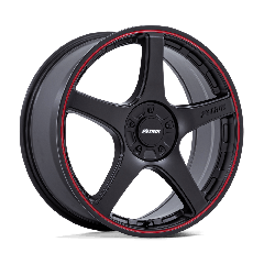 Petrol 17x8 PE003 P2E (5x100/5x120) ET+35 CB72.56 Matte Black / Red Stripe