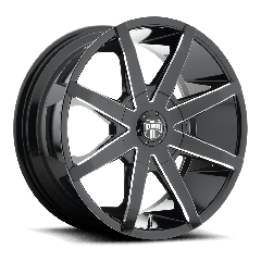DUB 20x8.5 S109 Push (5x100) ET+45 CB72.6 Matte Black / Milled Edges