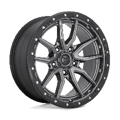 Fuel 17x9 D680 Rebel (5x127) ET+1 CB71.5 Matte Gunmetal / Black Ring
