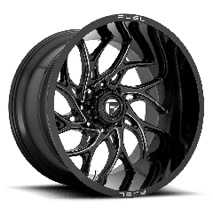 Fuel 24x14 D741 Runner (6x139.7) ET-75 CB106.1 Gloss Black / Milled Edges
