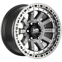 King Offroad 17x9 Snatch (5x150) ET+40 CB110.5 Light Gunmetal / Machined Face