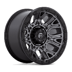 Fuel 17x9 D825 Traction (5x127) ET+1 CB71.5 Matte Gunmetal / Black Ring