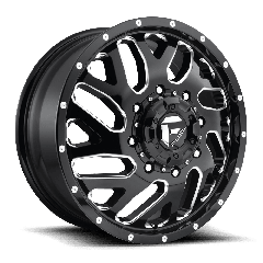 Fuel 20x8.25 D581 Triton Dually (8x165.1) ET+105 CB121.5 Gloss Black / Milled Edges