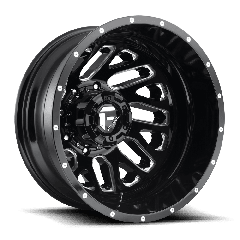 Fuel 20x8.25 D581 Triton Dually (8x165.1) ET-240 CB121.5 Gloss Black / Milled Edges