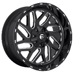 Fuel 22x10 D581 Triton (5x139.7/5x150) ET-18 CB110.1 Gloss Black / Milled Edges