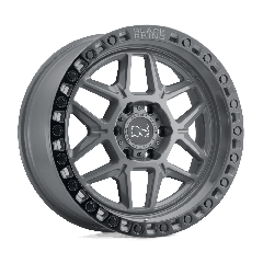 Black Rhino 18x9 Kelso (6x139.7) ET+12 CB112.1 Battleship Grey / Black Ring