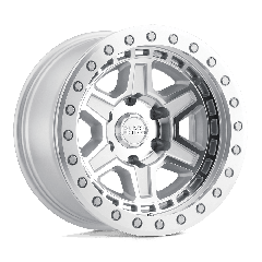 Black Rhino 17x9 Reno (6x135) ET+00 CB87.1 Silver / Mirror Face and Lip