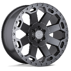 Black Rhino 17x9 Warlord (5x139.7) ET+00 CB78.1 Matte Gunmetal