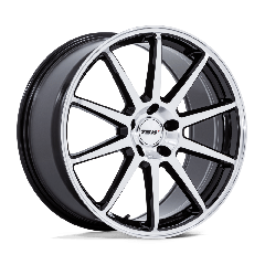 TSW 19x10.5 TW004 Canard (5x112) ET+35 CB66.56 Gloss Black / Machined Face