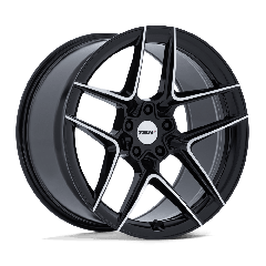 TSW 19x9.5 TW008 Slipstream (5x112) ET+25 CB66.56 Gloss Black / Machined Face