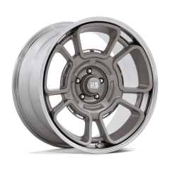 US Mags 20x10 UC147 Flagstaff (5x127) ET+6 CB78.1 Pewter / Chrome Lip