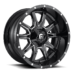 Fuel 17x9 D627 Vandal (5x139.7/5x150) ET+1 CB110.1 Gloss Black / Milled Edges