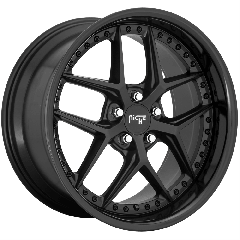 Niche 19x9.5 M226 Vice (5x112) ET+48 CB66.56 Matte Black Centre / Gloss Black Lip