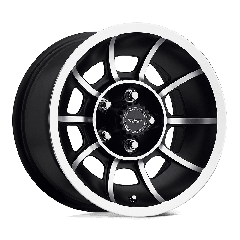 American Racing Vintage 15x7 VN47 Vector (5x114.3) ET+00 CB86 Satin Black / Machined Face