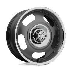 American Racing Vintage 17x7 VN506 (5x120.65/5x127) ET+00 CB78.1 Mag Grey / Polished Lip