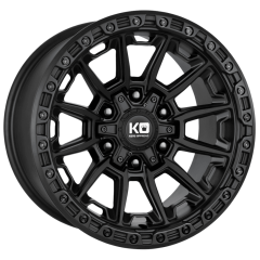 King Offroad 17x9 Warrior (6x130/6x139.7) ET+12 CB106.1 Satin Black